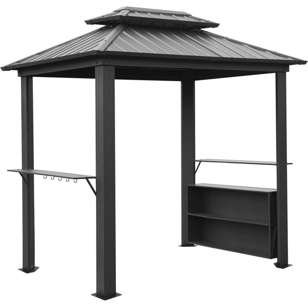 Joyside 8 Ft. W X 6 Ft. D Steel Grill Gazebo Wayfair Canada